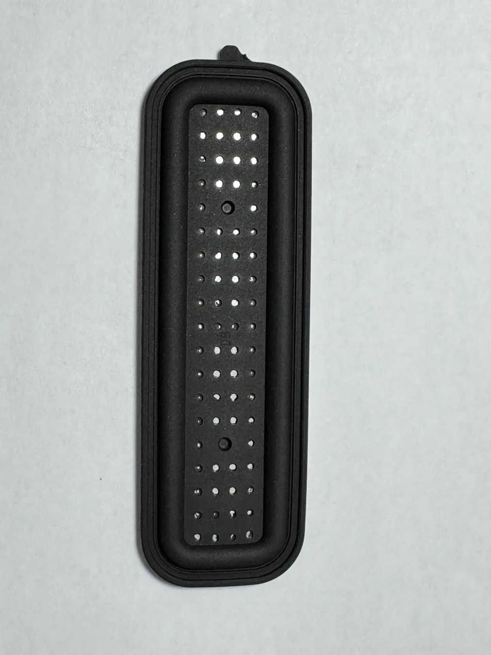 Rectangular molded rubber passive-radiator diaphragm